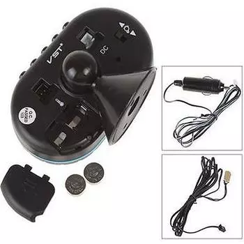 3 в 1 12/24 В автомобильный вольтметр, автоматический цифровой светодиодный автомобильный вольтметр, термометр, автомобильное зарядное устройство USB для грузовика, амперметр, детектор напряжения синий