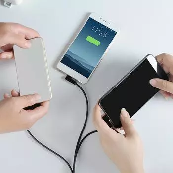 3 в 1 2.4A быстрая зарядка USB Type C на USB C / 8-контактный кабель для передачи данных нейлоновый плетеный кабель для мобильного телефона B