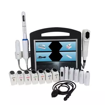 3 в 1 4D ультразвуковой аппарат для омоложения кожи, подтяжки Vmax, ультразвуковой аппарат для удаления морщин, для похудения, инструмент для красоты лица и тела AU PLug чёрный/белый