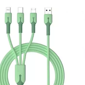 3 в 1 66 Вт кабель для быстрой зарядки 3A Type C кабель Micro USB для iPhone кабель для зарядки Samsung Xiaomi телефон зарядка USB шнур для передачи данных 1m