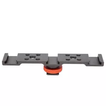 3 в 1 адаптер для крепления на горячий башмак, удлинитель, кронштейн, подставка для камеры, мобильного телефона, черный серебристый серый