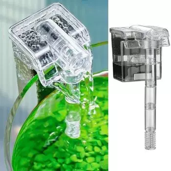 3 в 1 Аквариумный бесшумный фильтр-насос Мини Кислородный Погружной очиститель воды Аквариум Plug-in Waterfall Filter