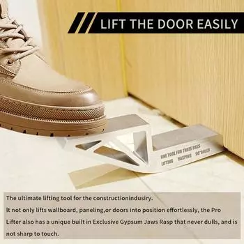 3 в 1 алюминиевый сплав дверной подъемник многофункциональный подъемник инструмент для взлома рашпиль гипсокартон штукатурка лист подъемное оборудование бытовые инструменты