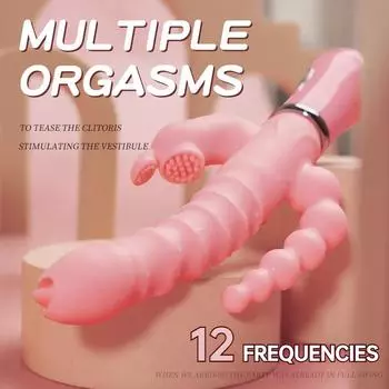 3 в 1 анальный дилдо кролик вибратор водонепроницаемый USB магнитный перезаряжаемый анальный клитор вибратор секс-игрушки для женщин пары секс-шоп вибратор точки G 18 взрослых Battery No Box