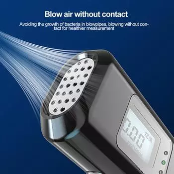 3 в 1 бесконтактный алкотестер со светодиодным цифровым дисплеем, зарядка Type-C, ручной точный алкотестер, диагностический инструмент