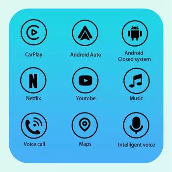 3 в 1 беспроводной адаптер Carplay и Android Auto, интеллектуальная система автомобиля, AI Box, WIFI, TF-карта для автомобильного радио с проводным CarPlay чёрный