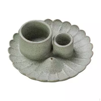 3 в 1 благовония и подсвечник для чтения офиса комнаты медитации гостиной отеля зелёный