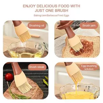 3 в 1 бутылка для масла с крышкой-кисточкой для поливки, многофункциональная кисть для поливки тортов, мясных десертов красный