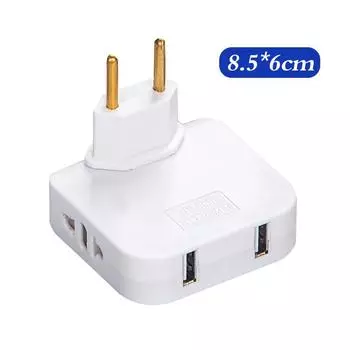 3 в 1 ЕС удлинитель с USB для мобильного телефона зарядное устройство конвертер гнездо