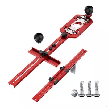 3 в 1 Фрезерный держатель пазов для фрезерования Базовый инструмент для деревообработки для профессионалов with Clear Cover