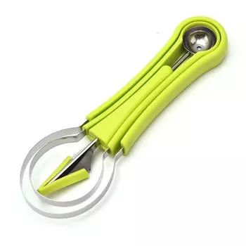 3 в 1 фруктовая копалка, двуглавая ложка для арбуза, копалка для канталупы для удаления фруктовых семян, нож для резьбы, кухонные гаджеты