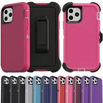 3 в 1 гибридный сверхпрочный военный бронированный чехол для iPhone 16 Pro Max 14 13 12 11 Plus X XR XS Max противоударный чехол с креплением на ремень жесткий чехол Otter Box Cover For iPhone XR