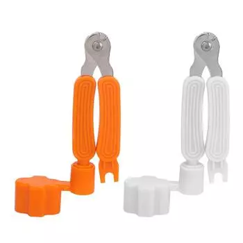 3 в 1 гитарный инструмент для намотки струн, резак для извлечения штифтов, многофункциональный инструмент для обслуживания гитарных струн White