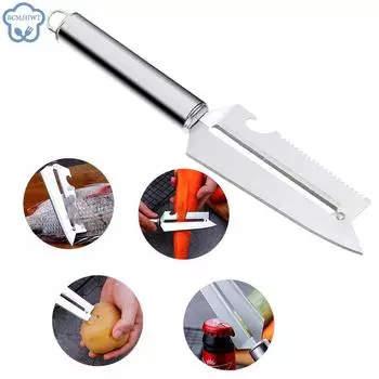 3 в 1 из нержавеющей стали Овощечистка Огурец Морковь Фрукты Картофель Двойная терка для резки Кухонные принадлежности Кухонный гаджет A