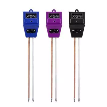 3-в-1 измеритель pH почвы, гигрометр для цветочного горшка, тестер почвы, измеритель влажности растений, Великобритания фиолетовый