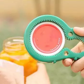 3 в 1 кухонный инструмент, противоскользящий резиновый многофункциональный открывалка для бутылок и консервных банок оранжевый