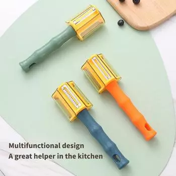 3 в 1 многофункциональная овощечистка и резак для картофеля, моркови, овощечистка, слайсер, инструмент для фруктов и овощей, кухонный гаджет зелёный
