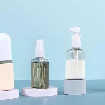 3-в-1 набор дорожных бутылок: шампунь, гель для душа, лосьон для мытья рук, раздельные пустые бутылки, дорожный набор Viajero Accesorios горячий розовый