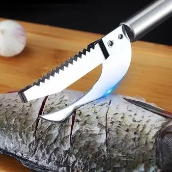 3 в 1 нож из нержавеющей стали для рыбной чешуи, нож для резки, нож для копания, скребок, пилообразные ножи для чистки костей, филетирование, кухонные инструменты