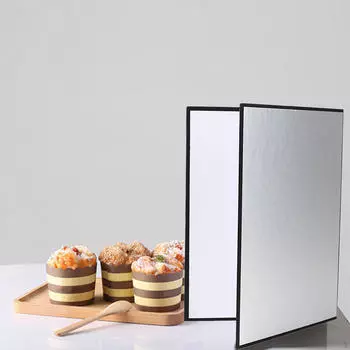 3 в 1 отражатель света 42 x 30 см портативный рассеиватель для фотосъемки еды на открытом воздухе Argent