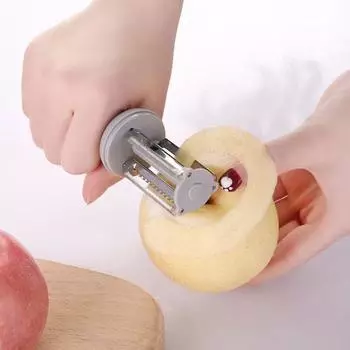 3-в-1 овощечистка для кухни, эргономичный дизайн, нержавеющая сталь, простой в использовании инструмент для быстрой очистки, кухонные принадлежности розовый