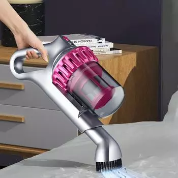 3-в-1 портативный пылесос и устройство для удаления пылевых клещей Мощность всасывания 10000 Па 8000 раз/мин Удар УФ-С Grey