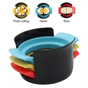 3-в-1 яйцерезка из нержавеющей стали, многофункциональный инструмент для резки клубники, грибов, сэндвича, салата, сваренных вкрутую яиц, режущий инструмент, кухонные гаджеты