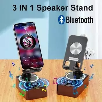 3 в 1 регулируемый кронштейн для телефона складная подставка для GPS стерео Bluetooth MP3-плеер аккумулятор 1000 мАч внешний аккумулятор беспроводной музыкальный динамик