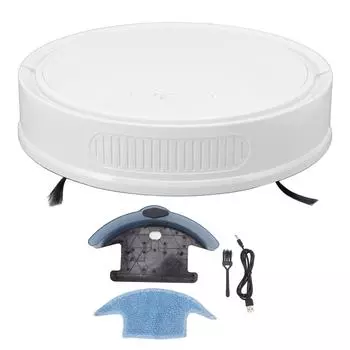 3 в 1 робот-пылесос Smart APP Пульт дистанционного управления 2000 Па Сильное всасывание USB-зарядка Подметание чёрный