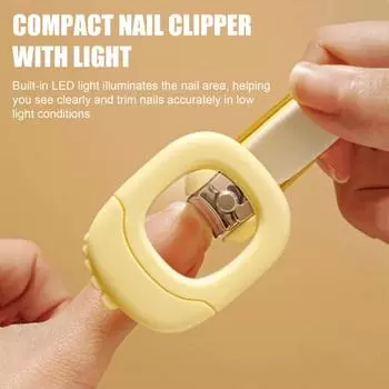 3-в-1 Щипчики для ногтей, детская пилка-триммер со светодиодной подсветкой и лупой