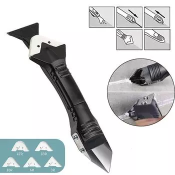 3 в 1 силиконовый скребок и нож для удаления клея, угловой красивый швейный шпатель, красивый швейный инструмент, четырехсекционная лопатка для клея, ручные инструменты