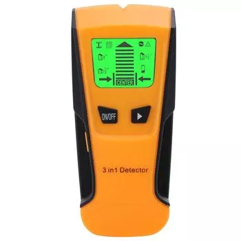 3 в 1 Сканер для деревянных стоек Finder Wall Finder LCD Backlight Автоматическая калибровка Металлоискатель