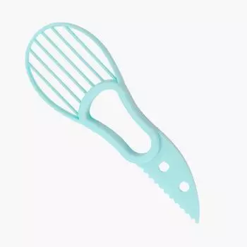 3-в-1 слайсер для авокадо, ши, масло, овощечистка, резак для очистки фруктов, сепаратор мякоти, пластиковый нож, кухонные инструменты для овощей, аксессуары для дома синий