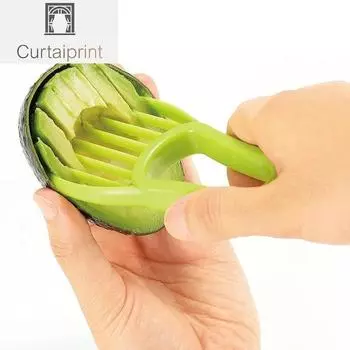 3 в 1 слайсер для авокадо, ши, масло, овощечистка, резак для очистки фруктов, сепаратор мякоти, пластиковый нож, кухонные инструменты для овощей, кухонные гаджеты зелёный