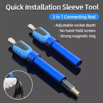 3 в 1 соединительный стержень, быстросъемная втулка, инструменты, магнитный инструмент для деревообработки, монтаж мебели, винтовой стержень, масштабируемая втулка