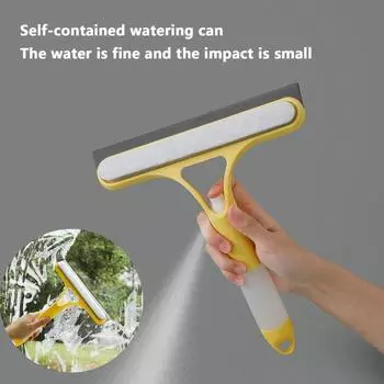 3-в-1 Стеклоочиститель Многофункциональная двусторонняя высокая губка для мытья окон с лейкой для автомобилей Ванная комната Кухня синий