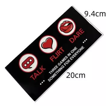 3 в 1 Talk Flirt Dare Couple Romantic Conversation Daring Adventure Game Cards