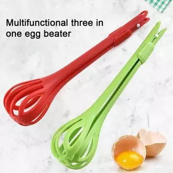 3 в 1 термостойкие спагетти, лапша, зажим для взбивания яиц, блендер для салата, пищевые щипцы, товары для распродажи синий
