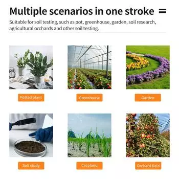 3 в 1 Тестер почвы pH-метр Кислотность Солнечный свет Влажность Детектор Высокоточный Двойной Иглы Обнаружение для Сада Теплицы белый