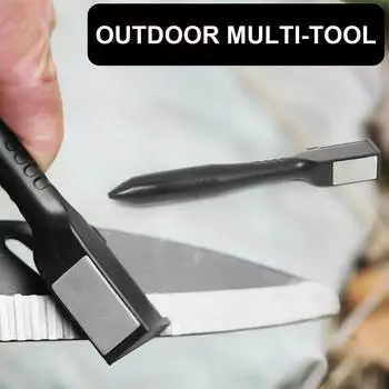 3 в 1 точилка для инструментов для выживания на открытом воздухе, алмазный напильник, огниво для кемпинга, алмазный напильник, эргономичная ручка