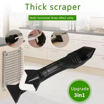 3 в 1 угловой скребок для герметика, шпатель, силиконовая затирка, герметик для швов пола, средство для удаления клея из стекла, набор инструментов для удаления дома Plastic Head