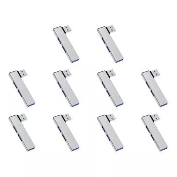 3 в 1 USB HUB Type C HUB OTG док-станция расширения для ПК ноутбука(Серебряный USB на 3USB)