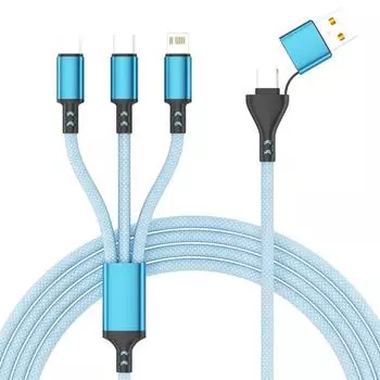 3 в 1 USB Type C кабель для зарядки сверхбыстрый зарядный шнур для iPhone Huawei Multi USB порт несколько Type C Micro Usb кабель для зарядки