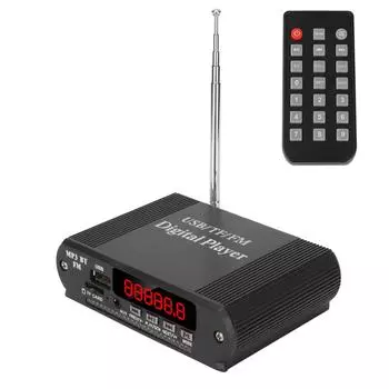 3 в 1 Усилитель мощности MP3-плеер Радио Усилитель мощности Беспроводной Bluetooth 5.0 Пульт дистанционного управления Музыка