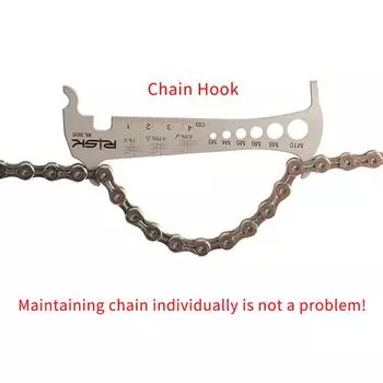 3 в 1 Устройство для проверки велосипедной цепи Индикатор износа велосипедной цепи Инструмент Крюк для велосипедной цепи Велосипедный болт RL305