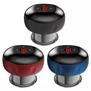 # 3 в 1 устройство для терапии отрицательным давлением против целлюлита для массажа спины, шеи и рук синий