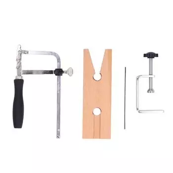 3 в 1 ювелирный комплект пилы V-образный паз зажим регулируемая пильная рама 12 шт лезвий ювелирный комплект для резки