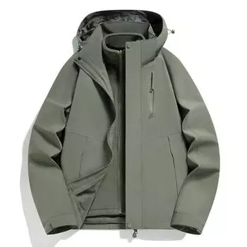 3-в-1 Весна и Осень Новая Парная Куртка Мужская и Женская Тонкая Куртка Ветрозащитная Однослойная Куртка S