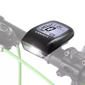 3 в 1 велосипедный компьютер USB перезаряжаемый беспроводной велосипедный компьютер велосипедный спидометр со светодиодной передней панелью белый