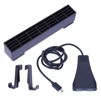 3 в 1 вентиляционная стойка + чехол для карт + удлинительный кабель для Nintendo Switch 15*2*22.5cm чёрный